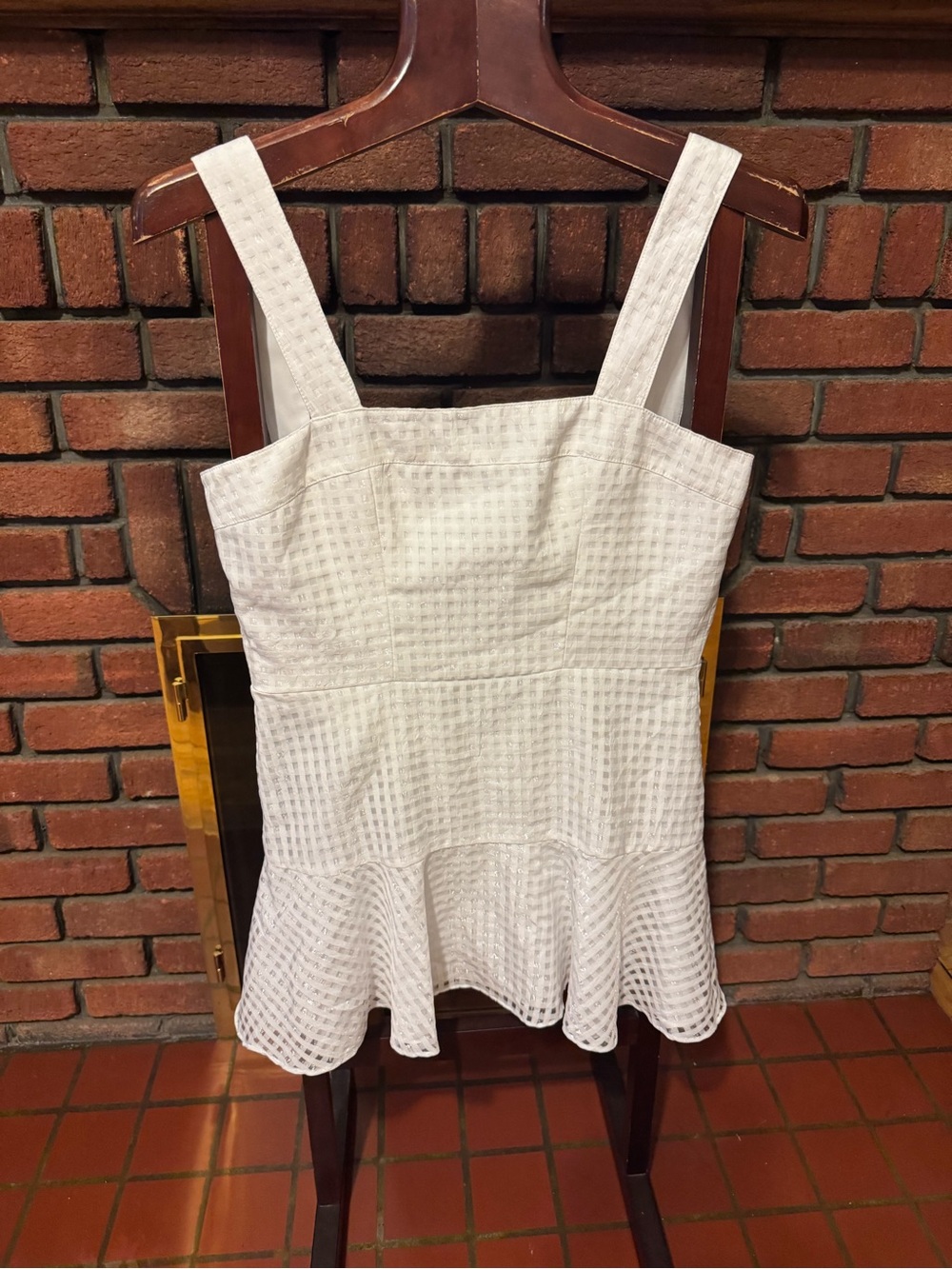 Amanda Uprichard White Sleeveless Eyelet Dress size S used once - Picture 2 of 12